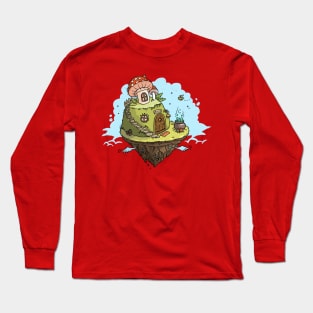 fairytale flying castle Long Sleeve T-Shirt